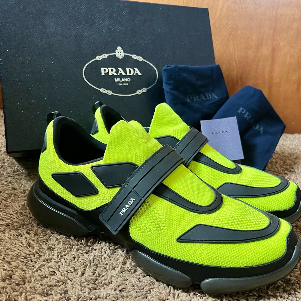 Prada Cloudbust Lime Green and Black Shoes (FINAL OFFER)